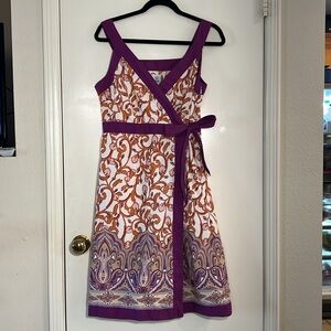 IZOD Women’s Faux Wrap Dress 100% Cotton